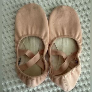 Stelle Ballet Pink Canvas Ballet Shoes with a Split Suede Leather Sole